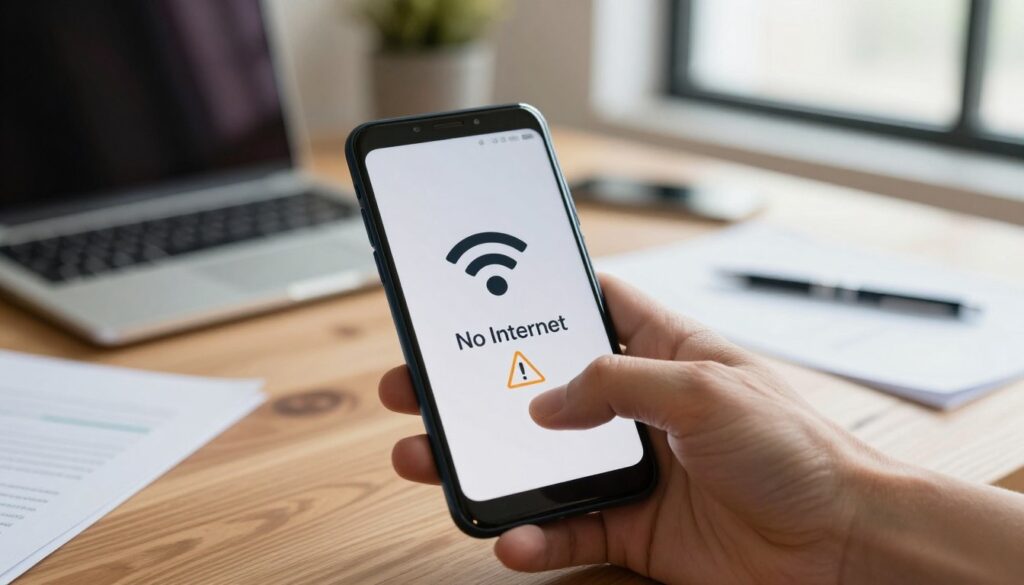 android wifi connected no internet