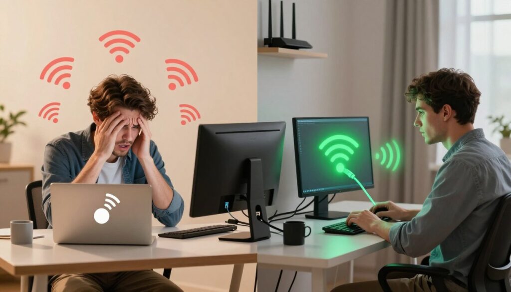 wifi slow but ethernet fast