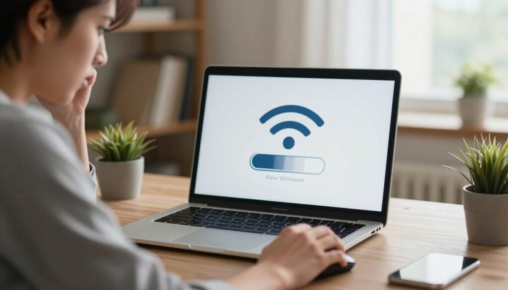 wifi slow on one device