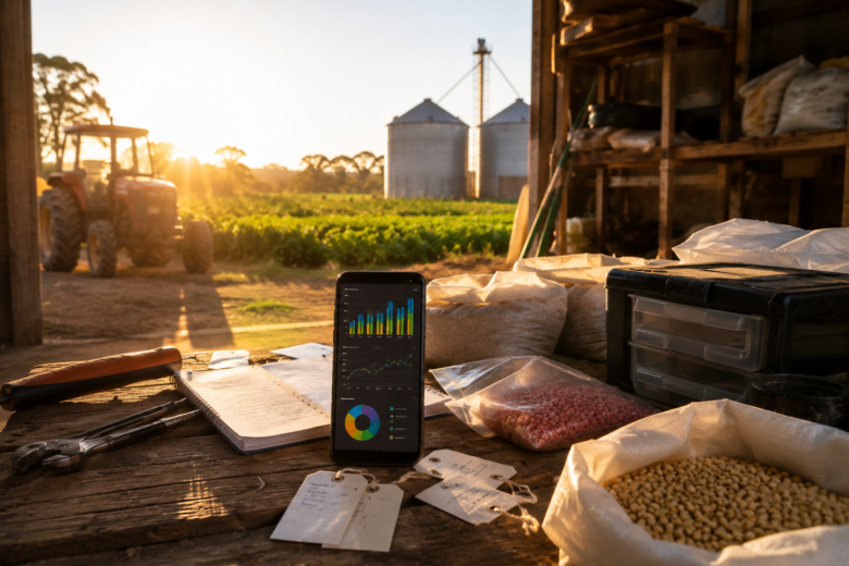 Caderno, Planilha ou Aplicativo Rural