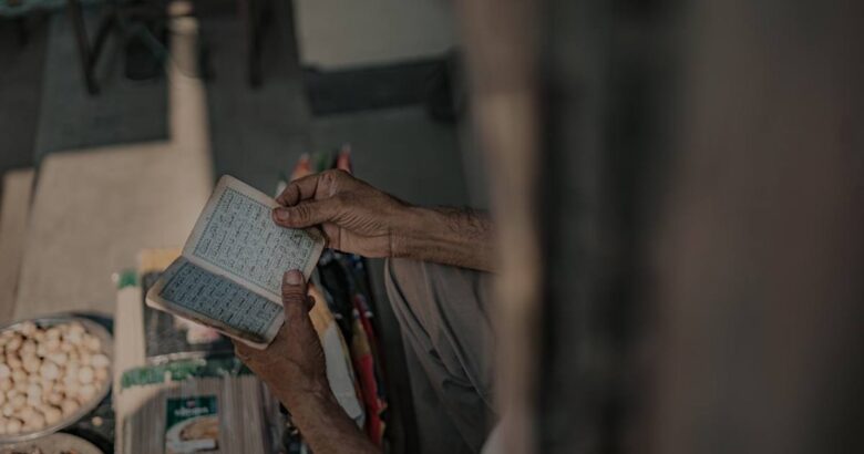a person holding a book in their hands